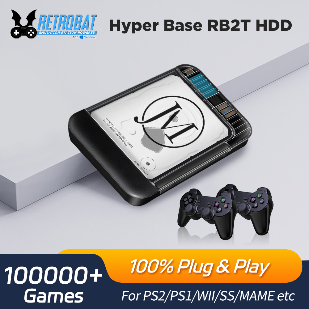 Retro Gaming Tv - Retrobat 2T Portable External Game HDD