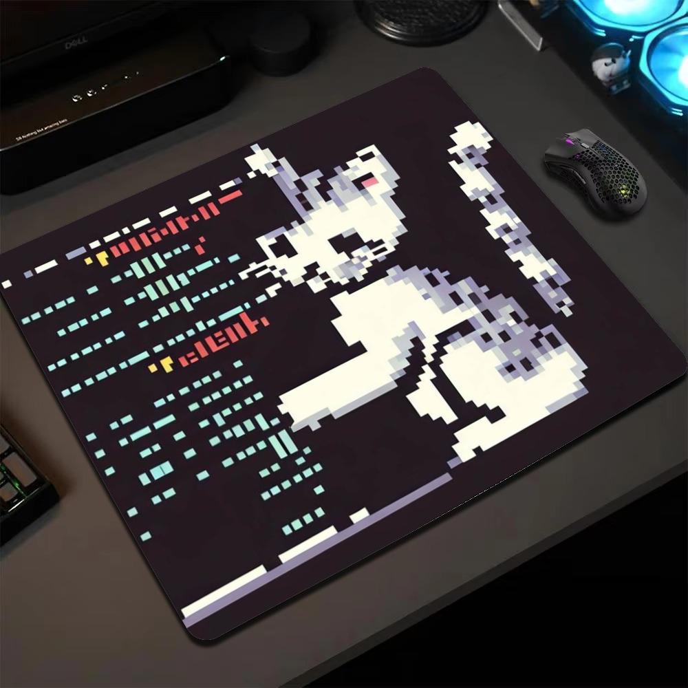 Mouse Gaming Retro - Mini Pixel Cat Mouse Pad Retro