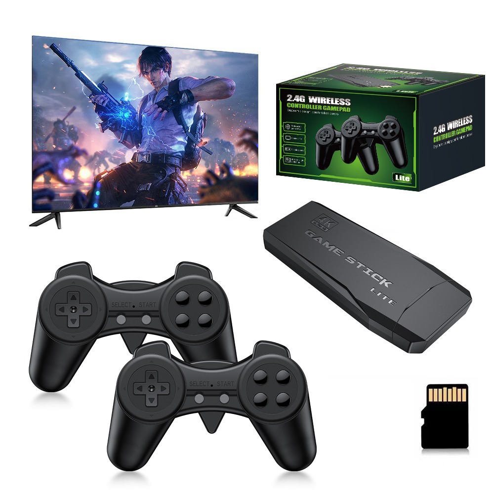 Retro Gaming Arcade Console - Portable 4K Retro Game Stick Console