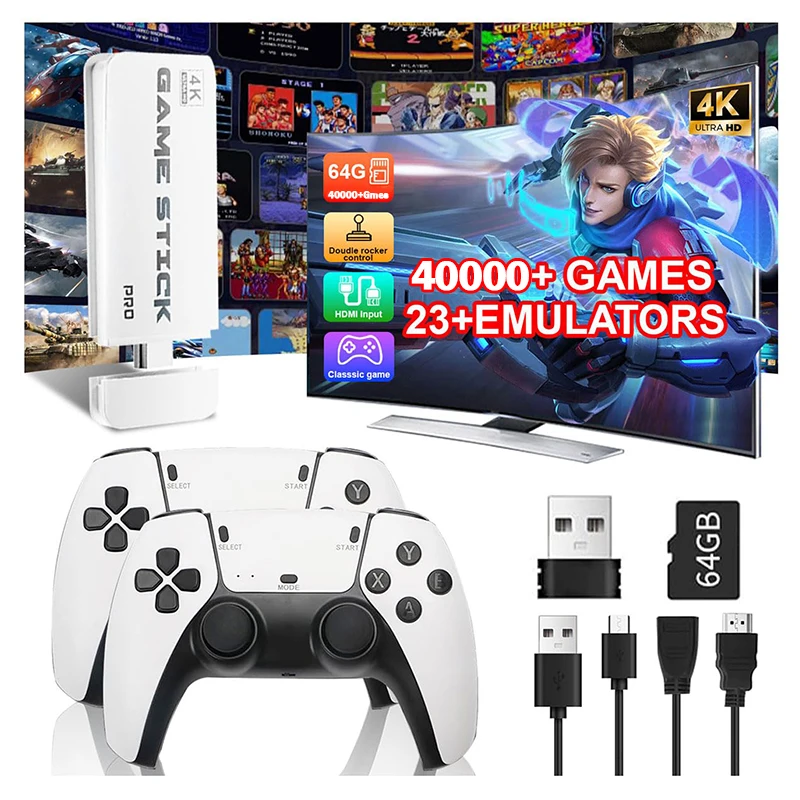 Retro Gaming Tv - M15 4K TV Game Stick 64GB