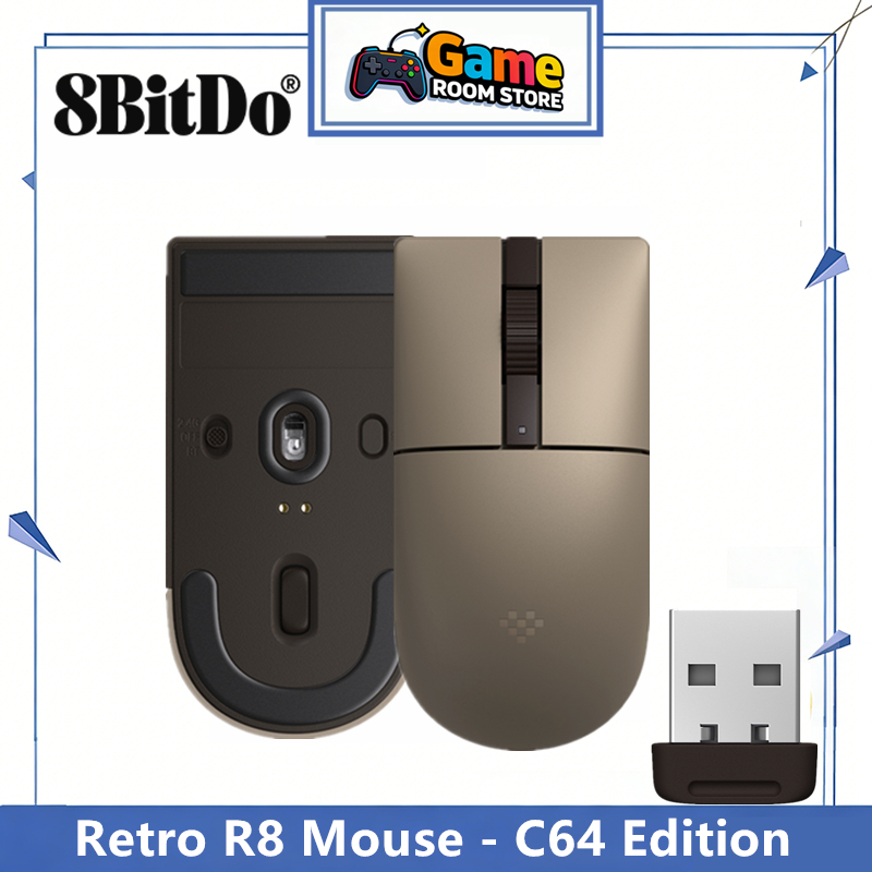 Mouse Gaming Retro - 8BitDo Retro R8 Mouse - C64