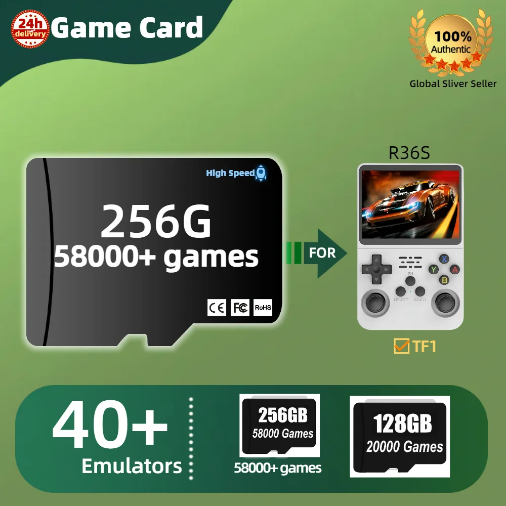 Retro Gaming R36S - TF Game Card For R36S Memory