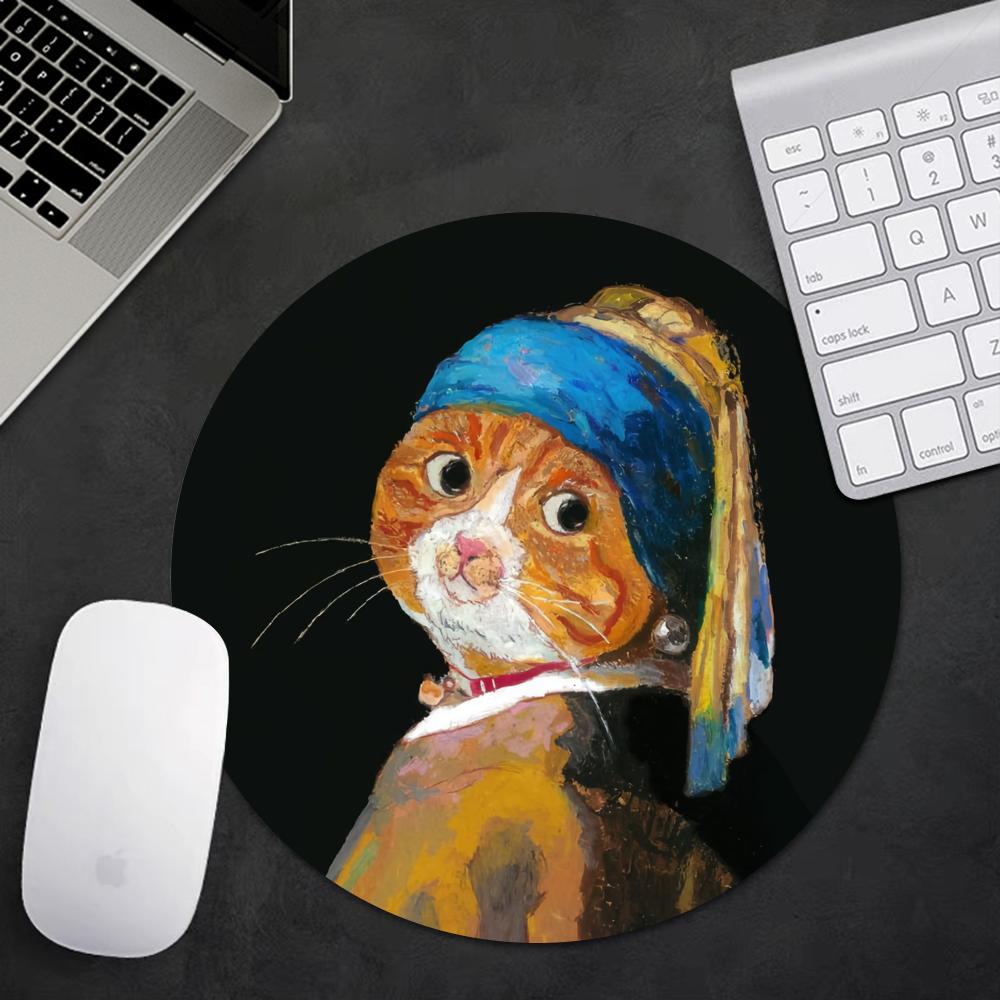 Mouse Gaming Retro - Cute Cats Mouse Pad Vintage Starry