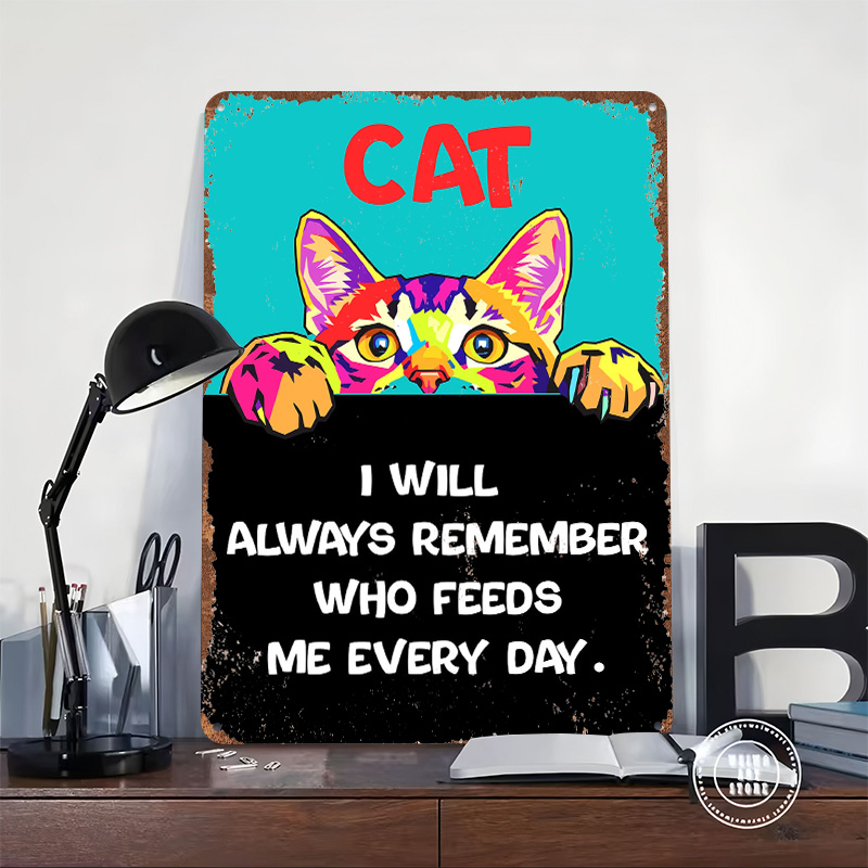 Cat Art With Funny Quote Print - Retro Gaming Quotes ulasan dan harga