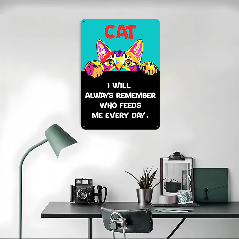 Cat Art With Funny Quote Print - Retro Gaming Quotes ulasan dan harga