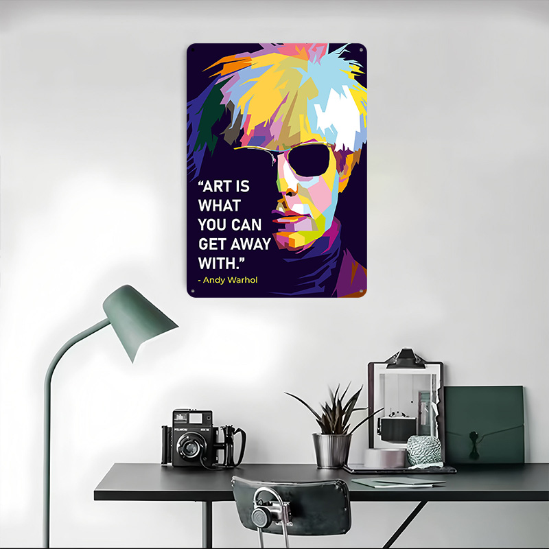 Andy Warhol Quote Poster Custo - Retro Gaming Quotes ulasan dan harga