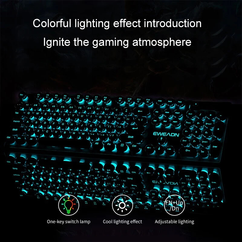 Retro Punk Mechanical Feel Key - Mouse Gaming Retro ulasan dan harga