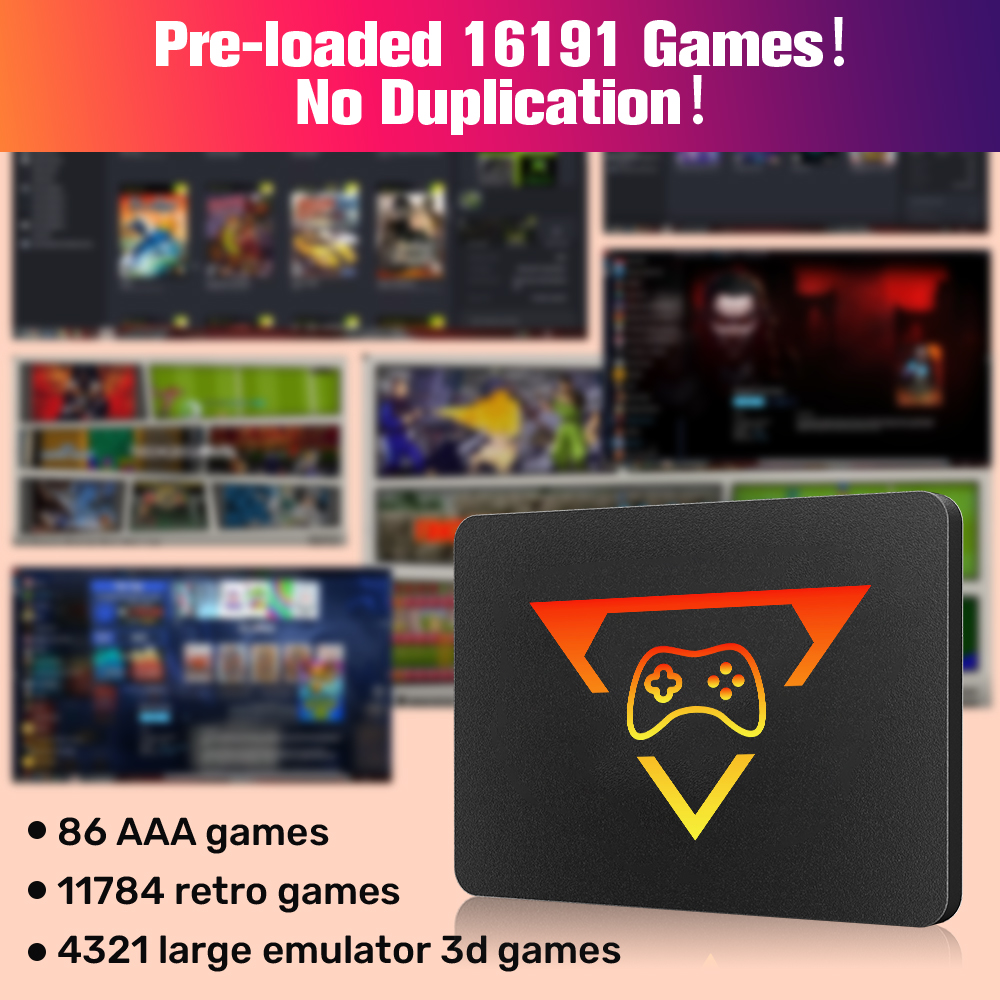 Retro Gaming SSD for Switch/PS - Retro Gaming Emulator Pc ulasan dan harga