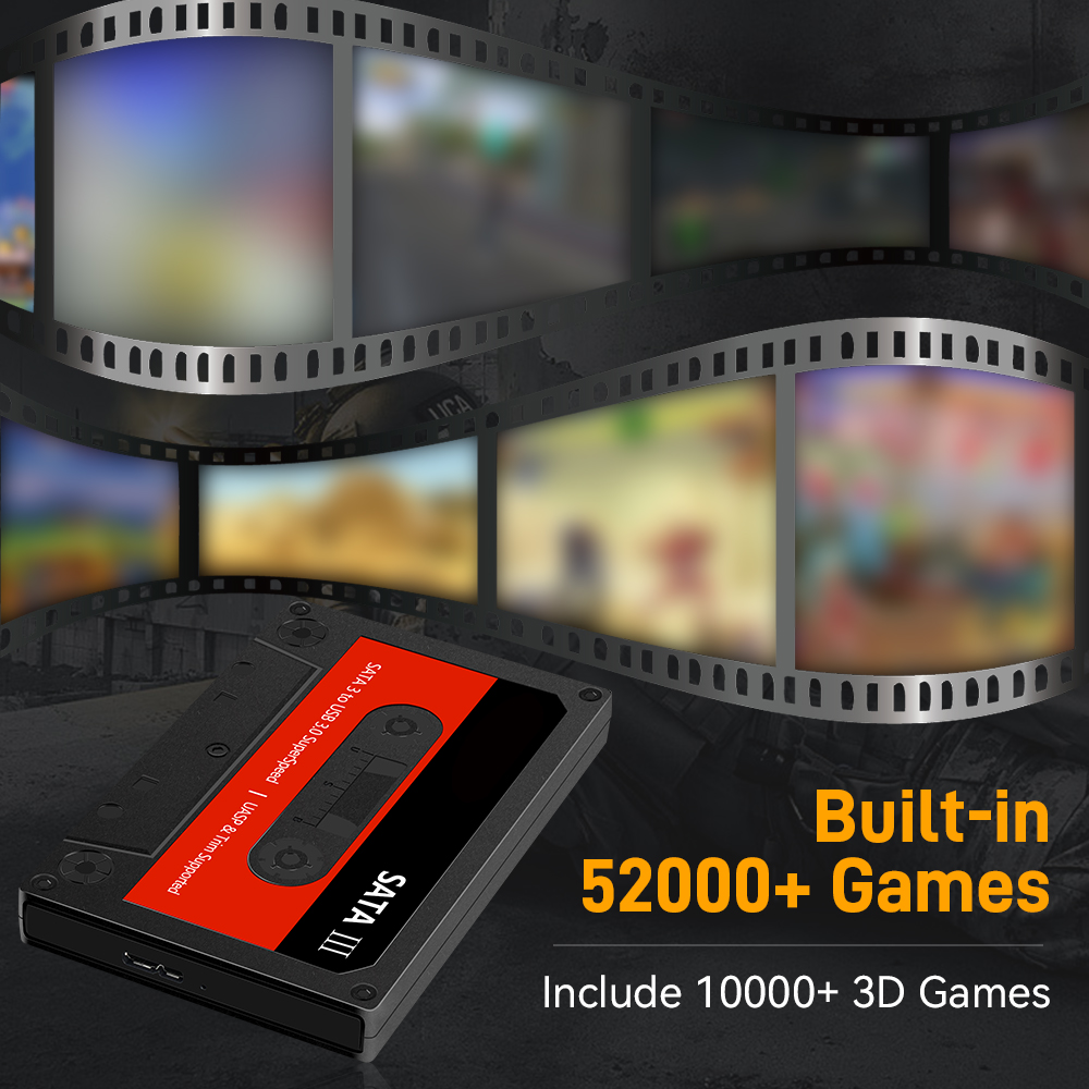 1TB Retro Gaming SSD Video Gam - Retro Gaming Emulator Pc ulasan dan harga