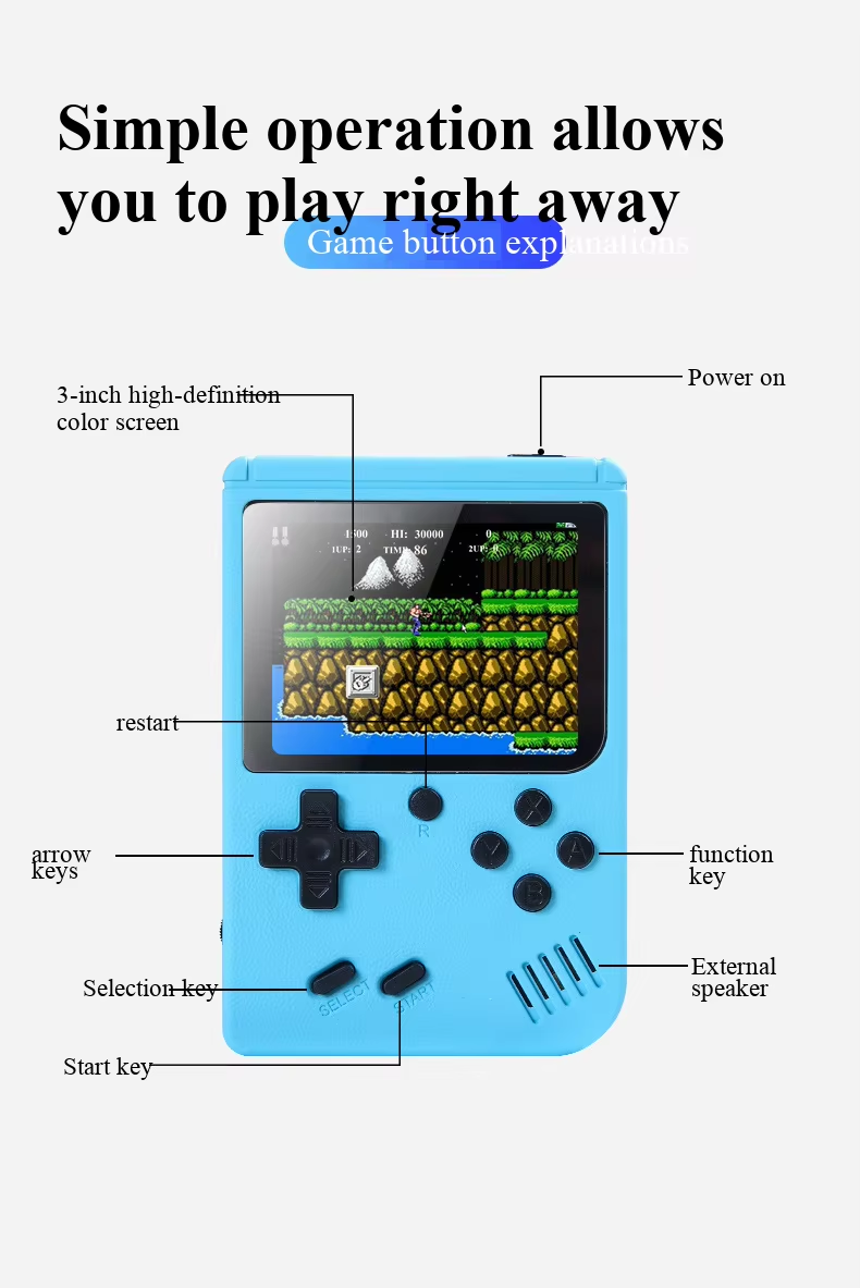 400 In 1 MINI Games Handheld G - Retro Gaming Design ulasan dan harga