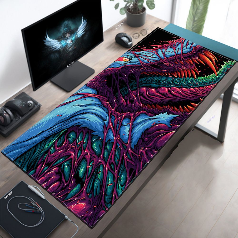 Japan Red Mouse Pad Neon Gore  - Mouse Gaming Retro ulasan dan harga