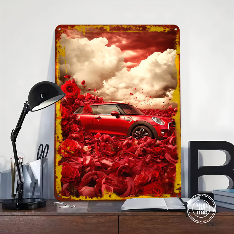 Red UK Car Cooper in Rose Fiel - Retro Gaming Uk ulasan dan harga