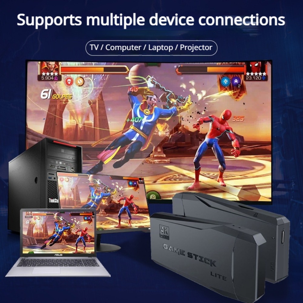 Portable 4K Retro Game Stick C - Retro Gaming Arcade Console ulasan dan harga