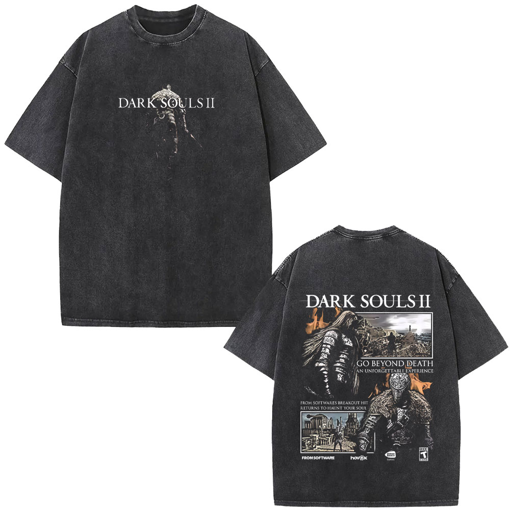 Washed Vintage Game Dark Souls - Retro Gaming T Shirts ulasan dan harga