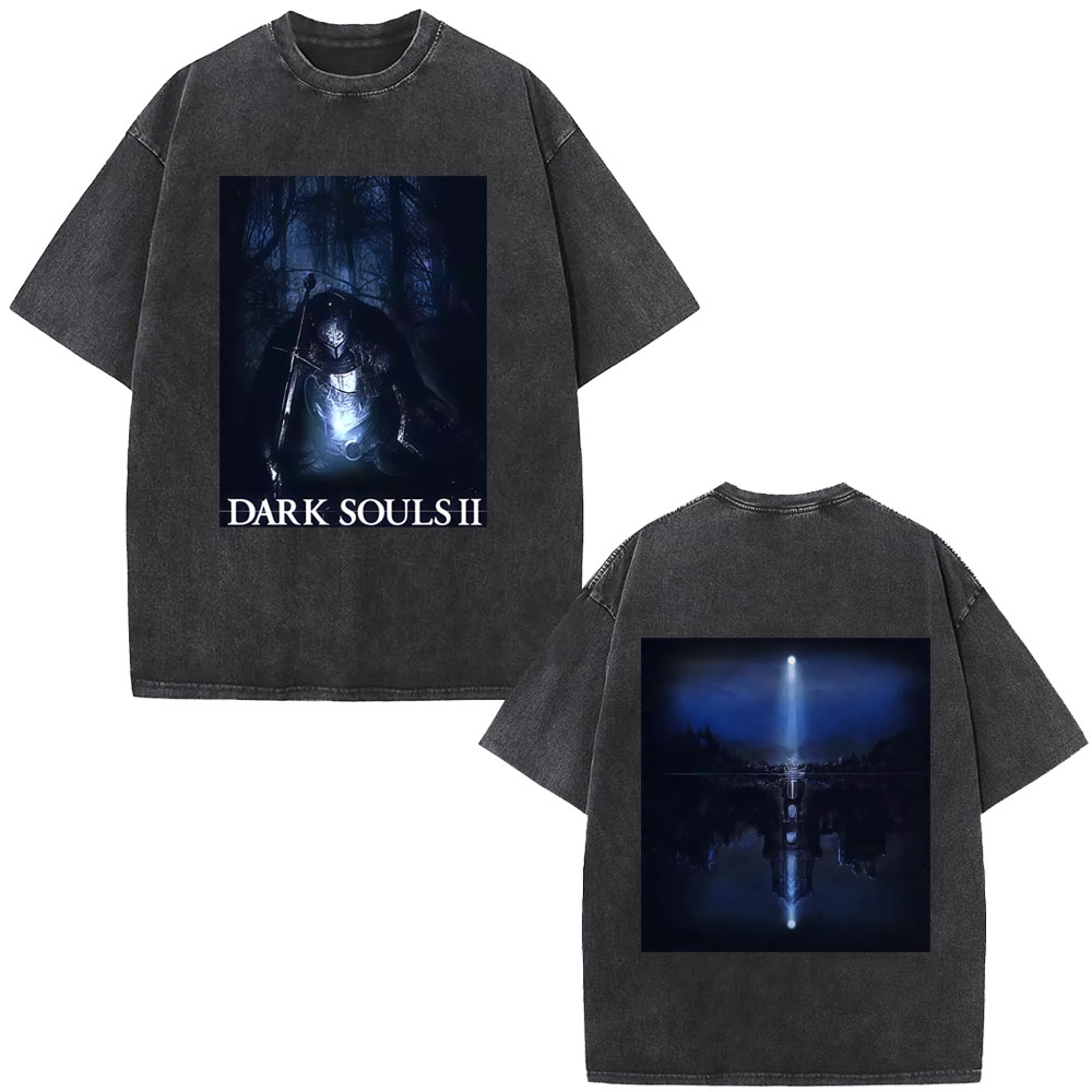 Washed Vintage Game Dark Souls - Retro Gaming T Shirts ulasan dan harga