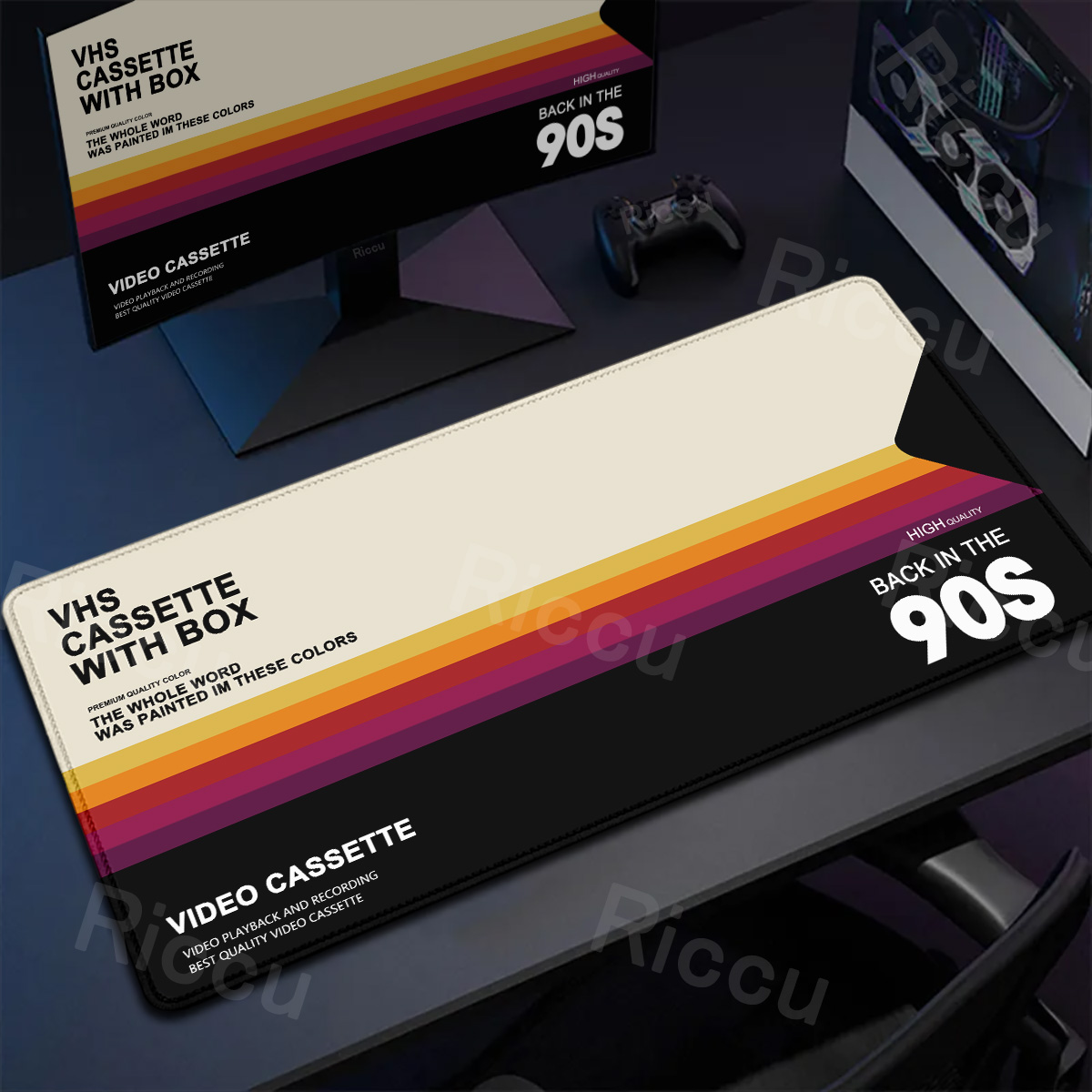 Retro VHS Style Mouse Pad Xxl  - Mouse Gaming Retro ulasan dan harga