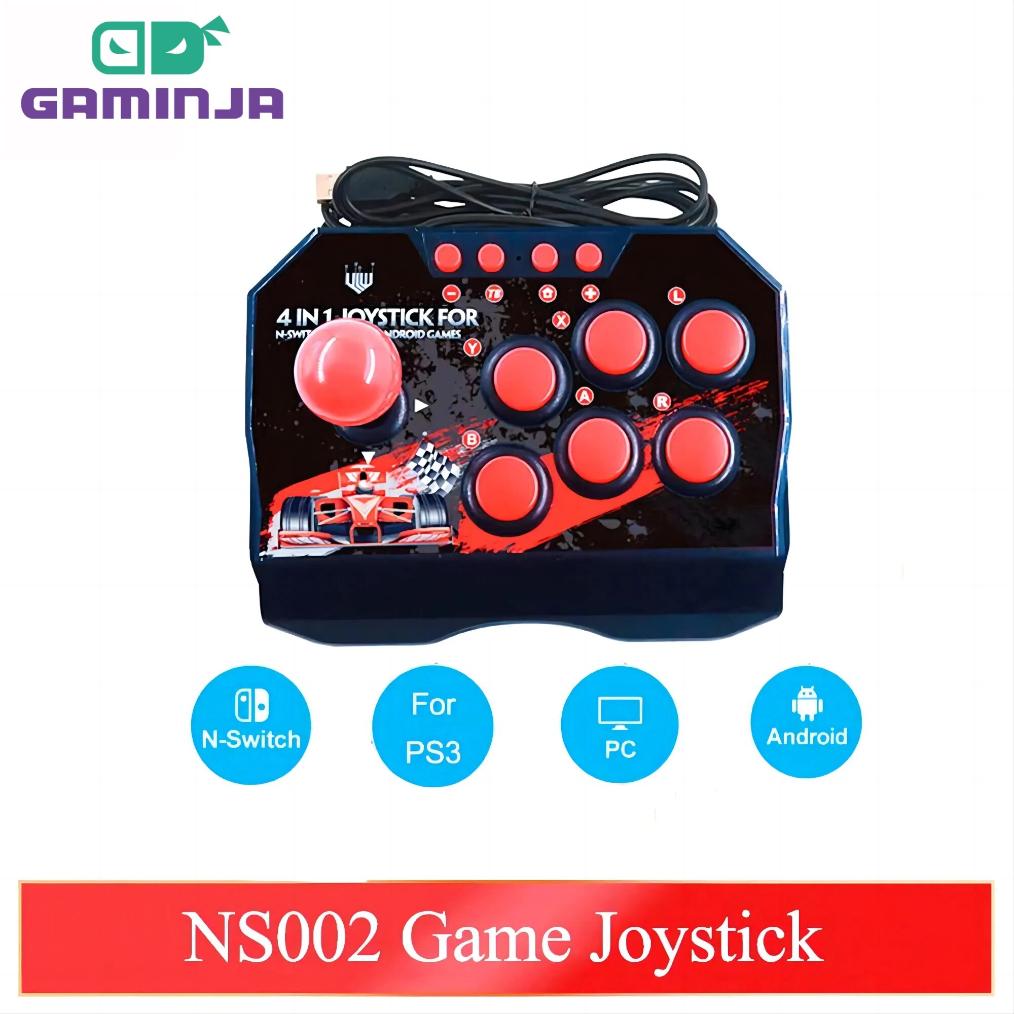 GAMINJA NS002 4 In 1 Retro Arc - Retro Gaming Design ulasan dan harga