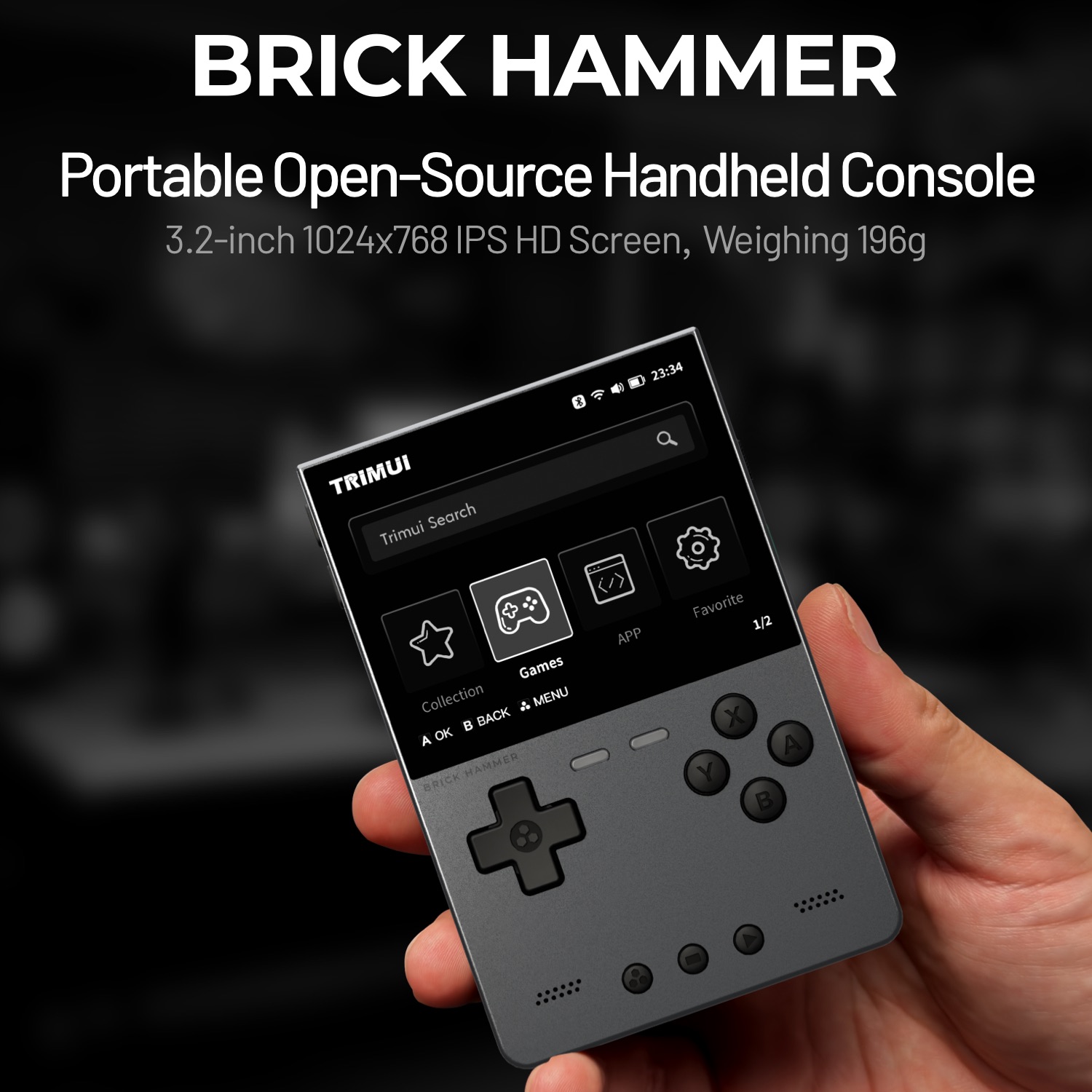 TRIMUI BRICK HAMMER Retro Hand - Retro Gaming Linux ulasan dan harga