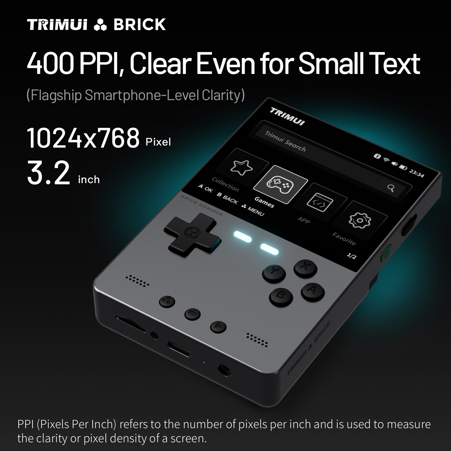 TRIMUI BRICK HAMMER Retro Hand - Retro Gaming Linux ulasan dan harga