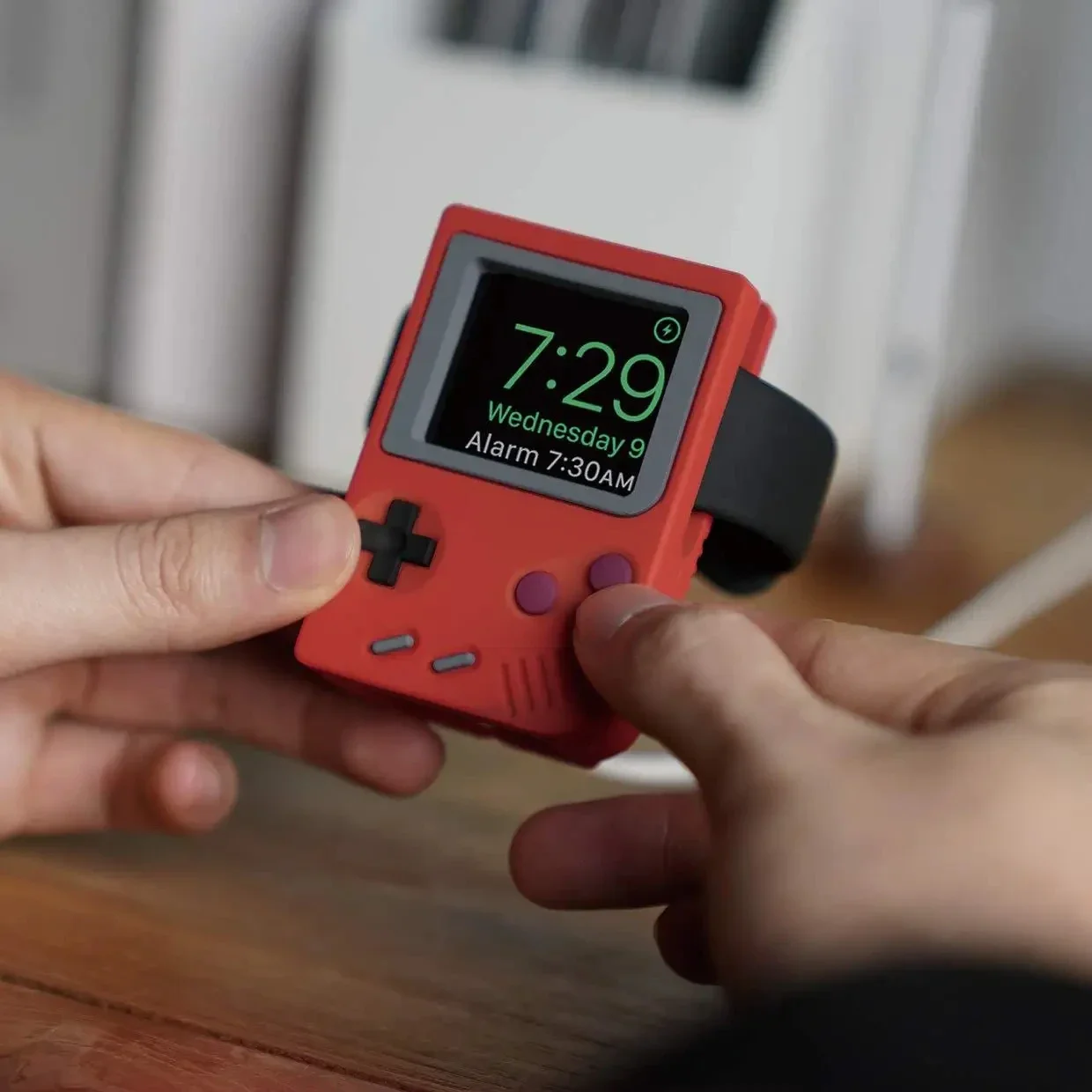 Silicone Holder for IWatch Cha - Retro Gaming Design ulasan dan harga