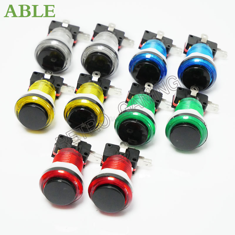 12pcs 6 Colors Arcade LED Push - Retro Gaming Shop ulasan dan harga