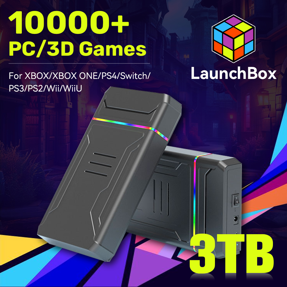 JMachen Launchbox 3TB Gaming H - Retro Gaming Tv ulasan dan harga
