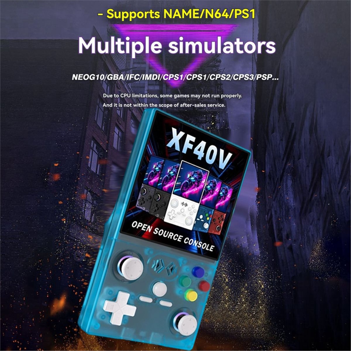 A86G NEW XF40V Retro Handheld  - Retro Gaming Linux ulasan dan harga