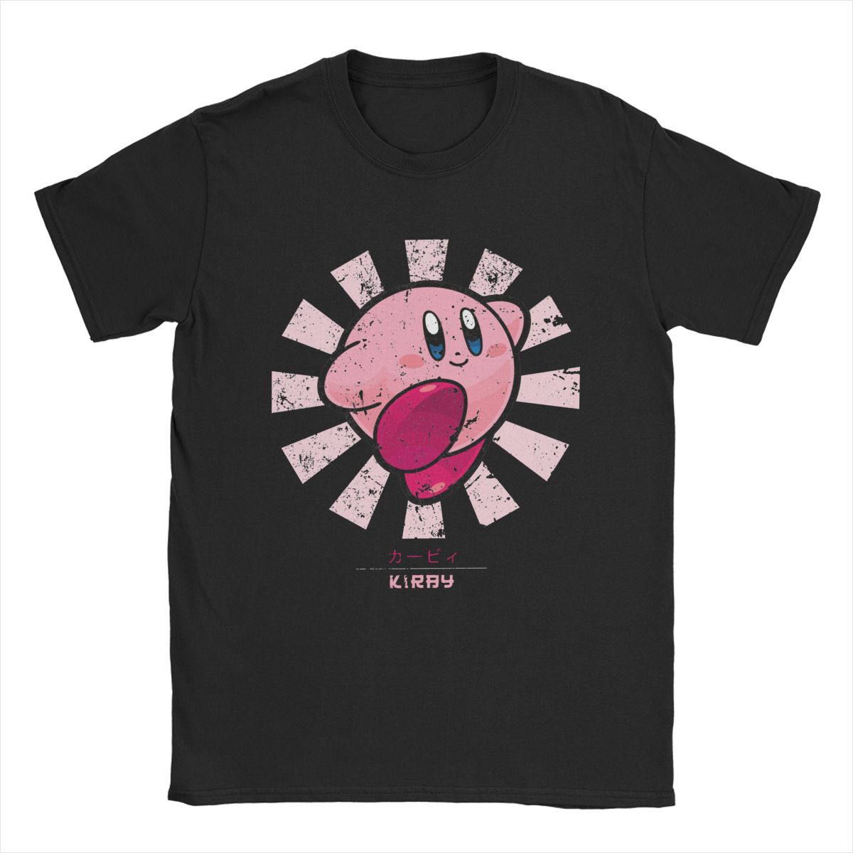 Kirbys Retro Japanese T-Shirts - Retro Gaming T Shirts ulasan dan harga