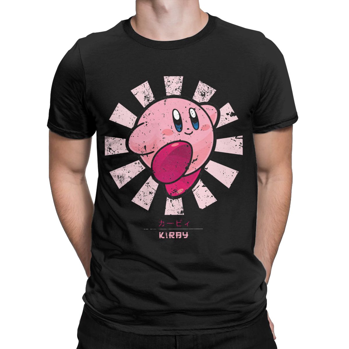 Kirbys Retro Japanese T-Shirts - Retro Gaming T Shirts ulasan dan harga