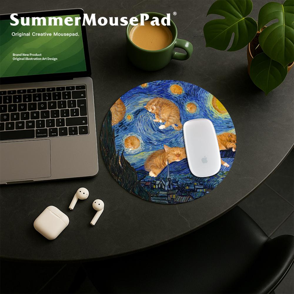 Cute Cats Mouse Pad Vintage St - Mouse Gaming Retro ulasan dan harga