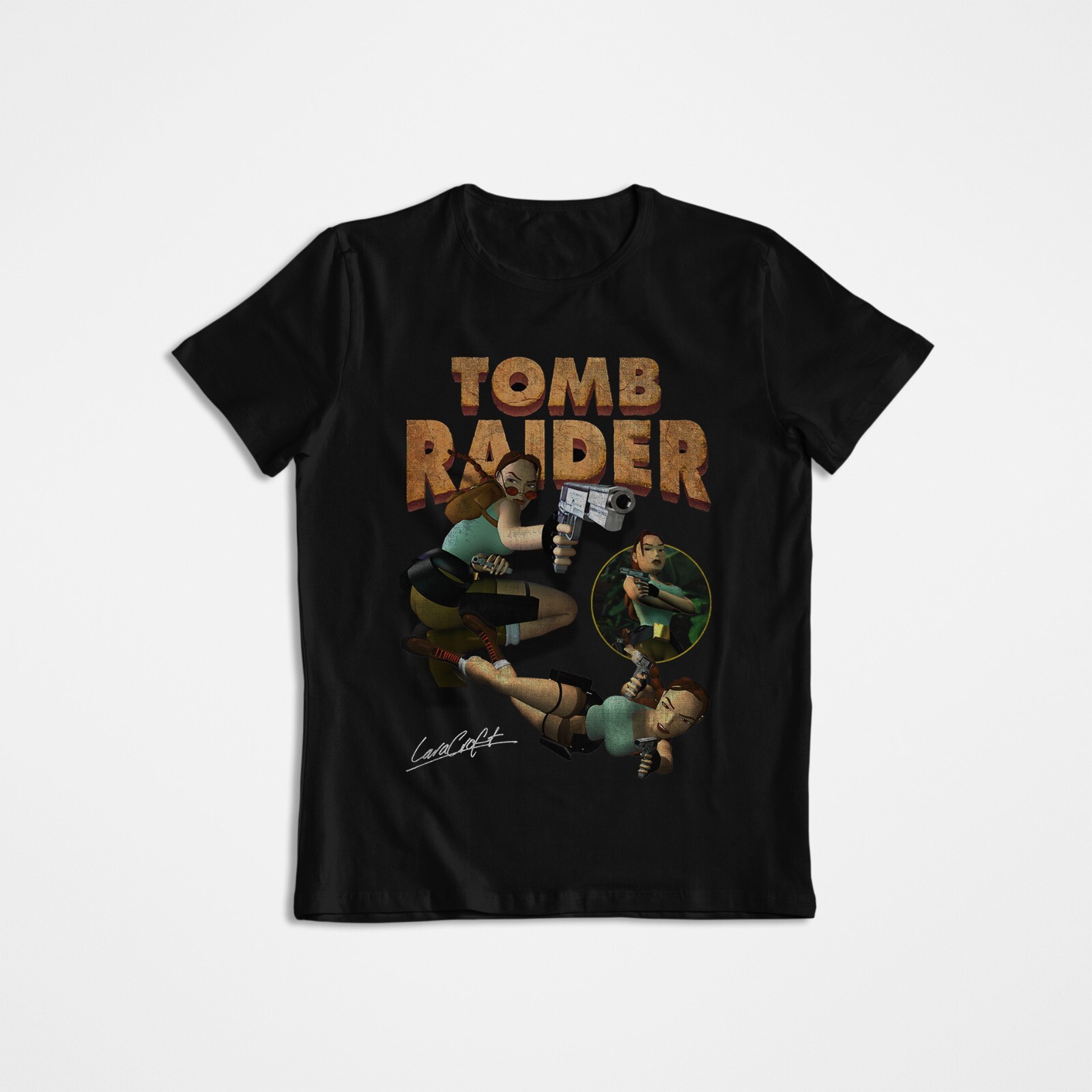 Tomb Raider, Lara Croft, Graph - Retro Gaming T Shirts ulasan dan harga