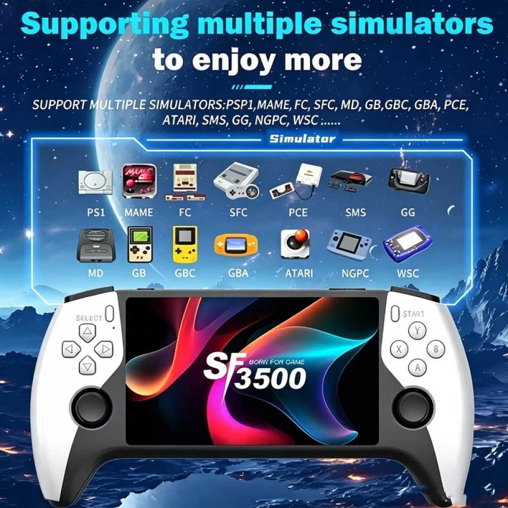 SF3500 5 inch Handheld Game Co - Retro Gaming Console ulasan dan harga